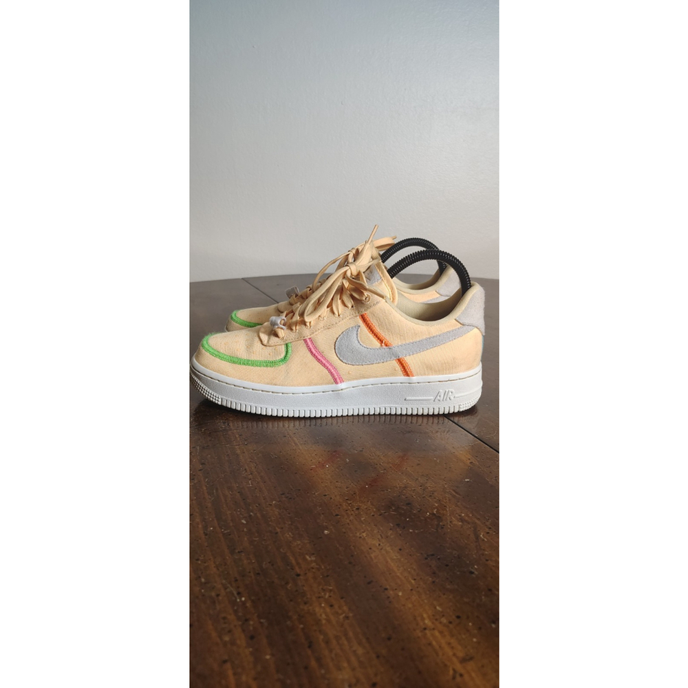 Nike Air Force 1 '07 LX Stitched Canvas Melon Tint CK6572-800 Beige Multicolor